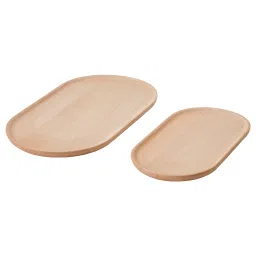ikea smörling Serving tray, set of 2, beech-picture-19
