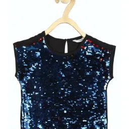 Peter England Kids Navy Embellished Top-picture-24