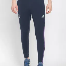 adidas Real Madrid Condivo 22 Navy Regular Fit Striped Training Trackpants-image-66