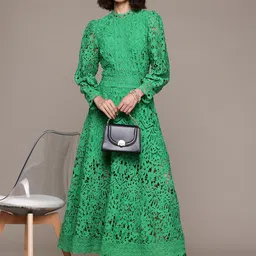 Label Ritu Kumar Bishop Sleeves A-Line Maxi Dress image 5