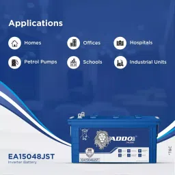 ADDO Regular Series 12 V 150 Ah Inverter Battery, EA15048JST image 3