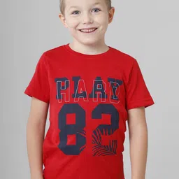 BAESD Boys Multicoloured Typography 5 Printed  T-shirt image 3