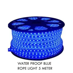 AK 5 m Blue Color Waterproof LED Rope Light for Decoration, BLROPE5M image 2