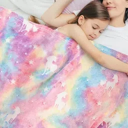 Reexplore Pink Microfiber Mild Winter 300 GSM Single Bed Blanket image 2