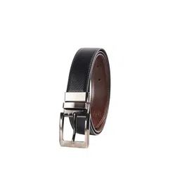 SAZARA Men Textured Leather Reversible Belt image 5
