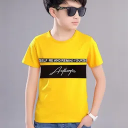 Dagcros Boys Yellow Tshirts-image-12