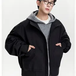 Mast & Harbour Mock Collar Bomber Jacket-picture-27