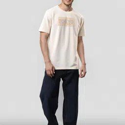 ADRO Typography Printed Round Neck Cotton T-shirt image 2