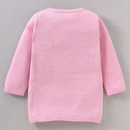 ToffyHouse Full Sleeves Text Print Pre Winter Wear Top & Lounge Pant Penguin Print - Pink image 3