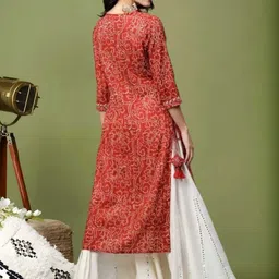 Wawlooks Ethnic Motifs Printed Kurta image 4