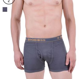 Dollar Bigboss Men Solid Pack of 2 Combed Cotton Intrerlock Pocket Trunk MDTR-10-R1-PO2-SG-picture-42