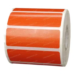 Tudko 60x20 mm 80 GSM 1 UP Self Adhesive Paper Label Orange image 2