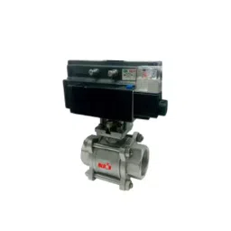 Valson 2-1/2 Inch Double Acting Pneumatic Actuator operated S/Steel 304 (CF8) Ball Valve with SS Parts Screwed BSP (I.C.)-picture-21