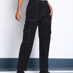 Kotty Black Straight Fit High Rise Jeans-picture-29