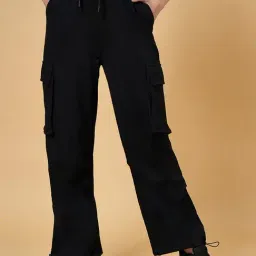 Ajile by Pantaloons Black Cotton Track Pants-picture-23
