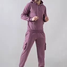 BAESD Men High-Rise Full Sleeve Hoodie Tracksuit image 2