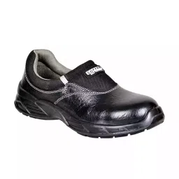 Coffer Safety Steel Toe Safety Shoes Low Ankle PU Sole Single Density Black Leather Size UK 6, 1177-picture-48