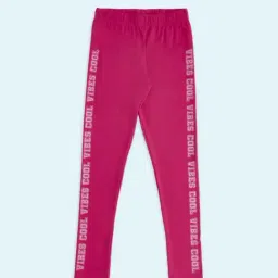 Pantaloons Junior Fuchsia Pink Printed Leggings-picture-31