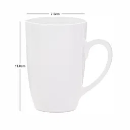 ROXX White Porcelain Printed Coffee Mug - Set of 2 image 3