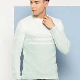 Aarika Striped Colourblocked Woollen Pullover-picture-21