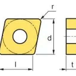 korloy KOERLOY Turning Insert CNMG120408-GR Grade NC3120 image 2