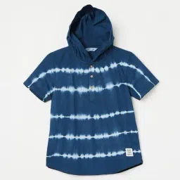 Fame Forever by Lifestyle Kids Blue Cotton Printed Shirt-picture-42