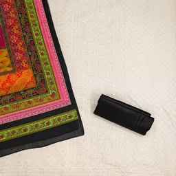 KALINI Embroidered Sequinned Unstitched Dress Material image 4