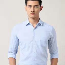 Arrow Men Slim Fit Solid Spread Collar Formal Shirt-picture-14