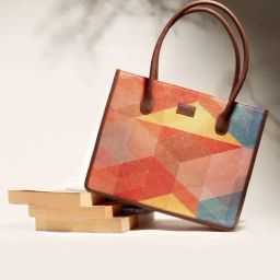 ZOUK Geooptics Book Multicolor Printed Tote Handbag-picture-48