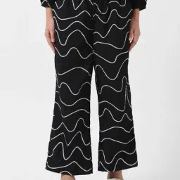 VERO MODA GIRL Anthracite Printed Pants-image-66