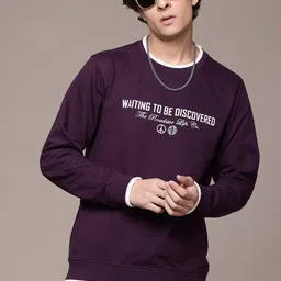 The Roadster Lifestyle Co. Typography Print Regular Fit Sweatshirt image 3