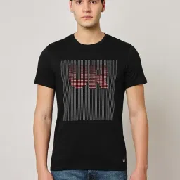 Lee Black Slim Fit Graphic Print Crew T-Shirt-picture-16