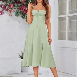 R.Code by The Roadster Life Co. Women Fit & Flare Midi Dress image 2