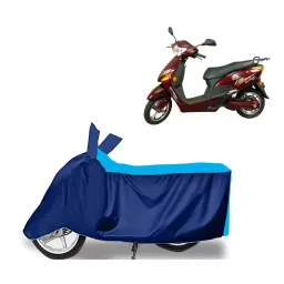 Auto Pearl Two Wheeler Cover for Hero Electric Electric Cruz BS6 - Cyan, Blue-picture-13