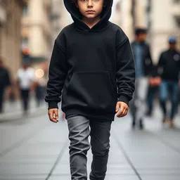 LONDON STREETS Unisex Kids Printed Hooded Sweatshirt image 2