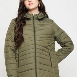 Cantabil Green Hooded Jacket-picture-5
