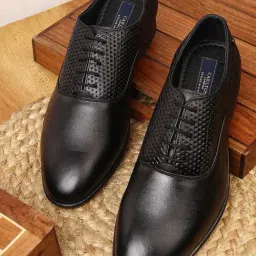 Carlton London Men's Black Oxford Shoes-picture-28