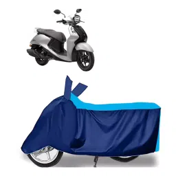 Auto Pearl Two Wheeler Cover for Yamaha Fascino 125 FI - Cyan, Blue-picture-23