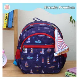Rosada Lighthouse Light Weight Durable School Bag with Comfortable Cushion Padding | Waterproof Trendy and Spacious Kids Backpack | Unisex Stylish Bag for Kids Boys and GirlsSmall (11 Inches)-picture-22