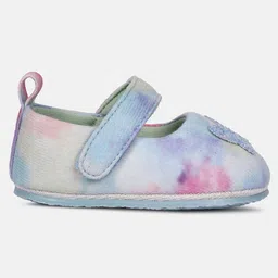 MINI KLUB Butterfly Applique Detailed Glittered Velcro Closure Ballerinas - Blue image 3