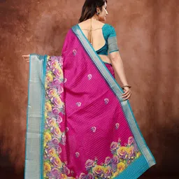 Rare Bello Woven Design Zari Bagh Saree image 3