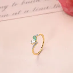 Mia by Tanishq Women 14KT Gold Diamond Finger Ring - 1.6 g-picture-30