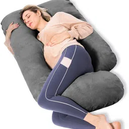 battop G SHAPE Polyester Fibre Solid Pregnancy Pillow Pack of 1-picture-39