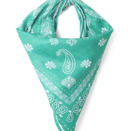 Little Kangaroos Full Length Anti Bacterial Washed Denim Jeans With Distressed Pattern & Scarf - Blue image 5