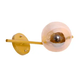KINIS Gold-Toned Spherical Shaped Metal Wall Lamp image 3