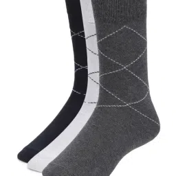 Sokker Multicolor Cotton Blend Solid Socks - Set of 3-picture-13