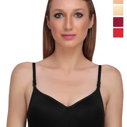 Liigne Pack of 5 Full Coverage Non-Padded Everyday Bra With All Day Comfort-picture-37