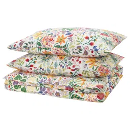 ikea strandlummer Duvet cover and 2 pillowcases, multicolour/floral pattern, 240x220/50x80 cm-picture-29