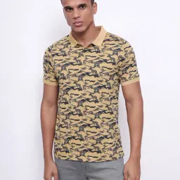 Lee Beige Slim Fit Printed Polo T-Shirt-picture-19