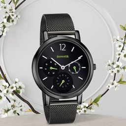 Sonata Women Black Analogue Watch-picture-25